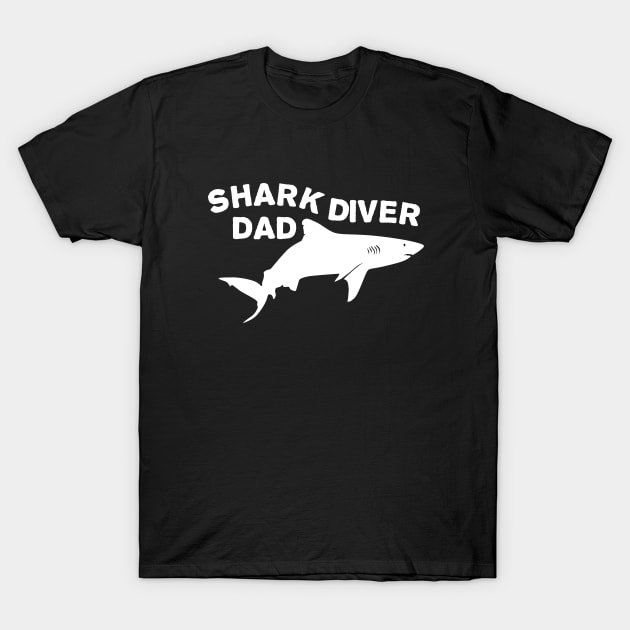 Shark diver dad T-Shirt by TMBTM